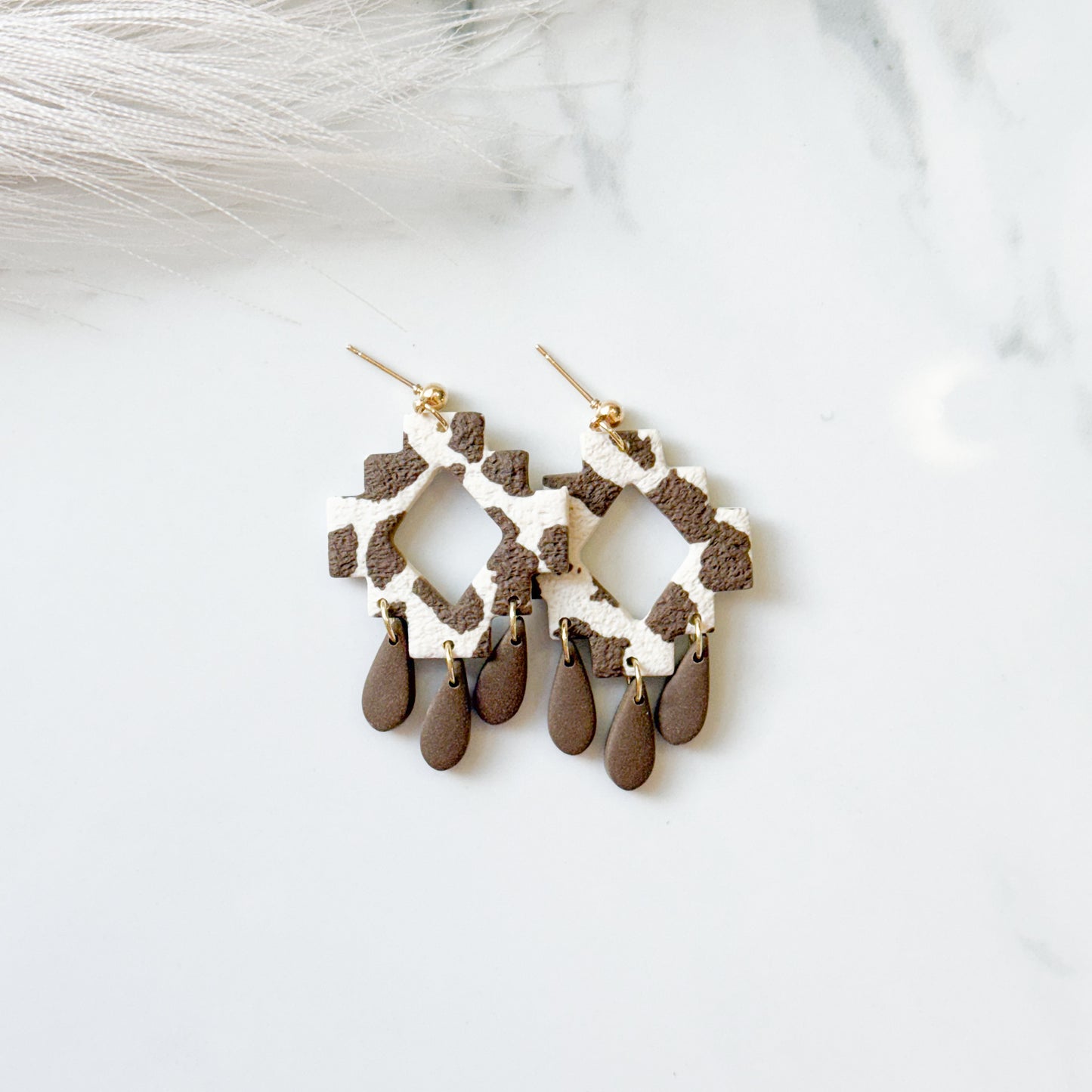 Cowprint Fringe Aztec