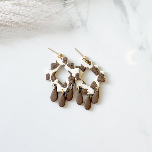 Cowprint Fringe Aztec