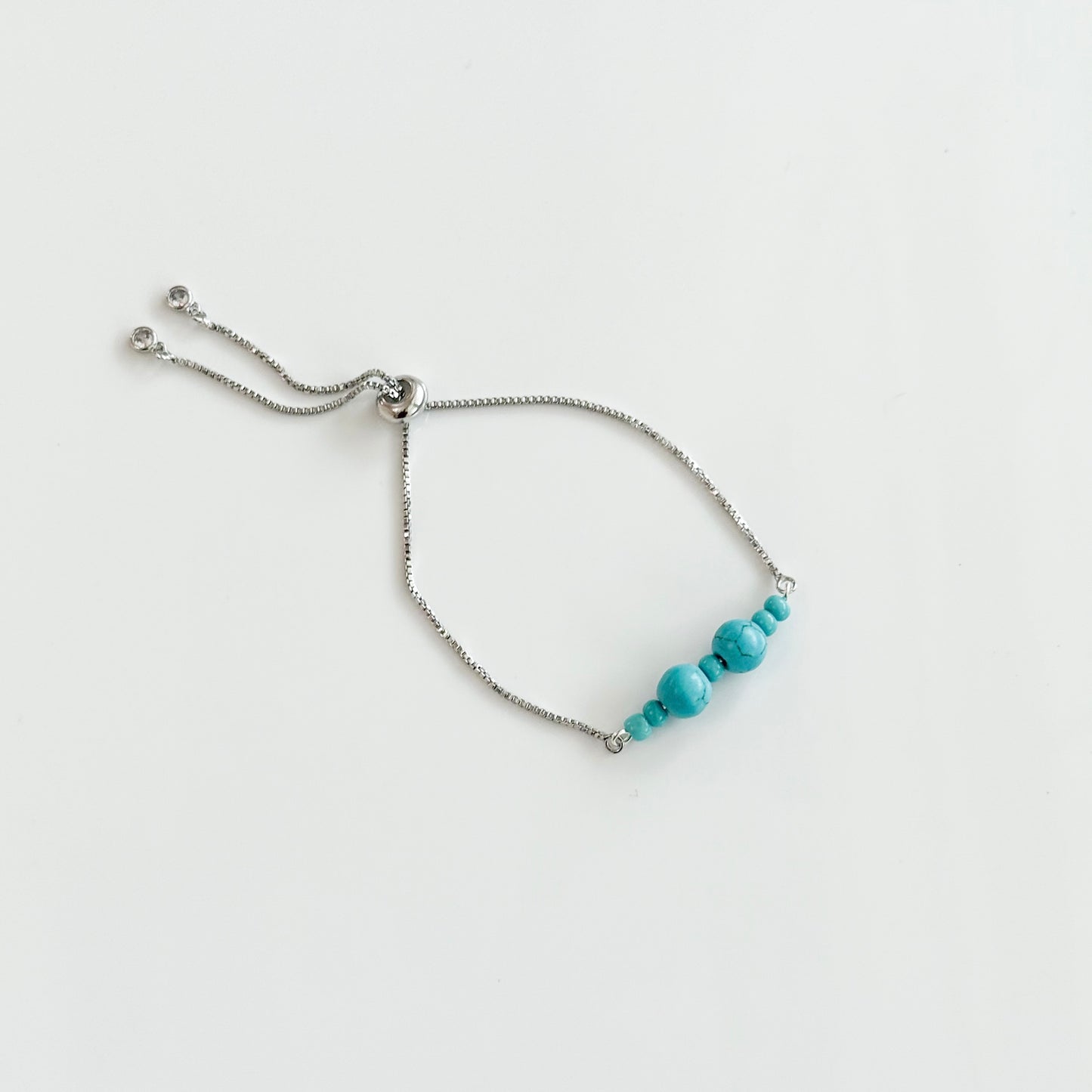 Turquoise Bead Adjustable Bracelet