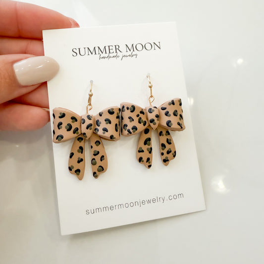 Cheetah Print Classic Bow